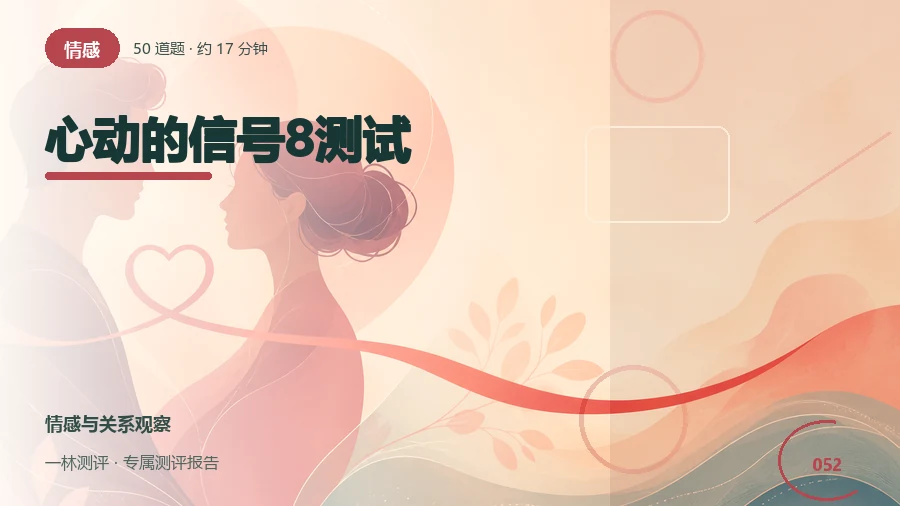 心动情境中的反应与期待自评(50题)封面