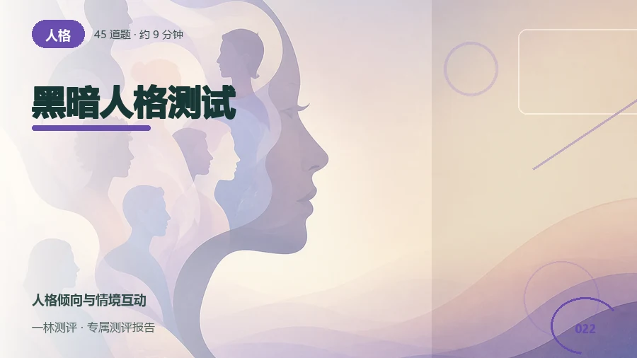 竞争和人际策略的自述自评（45题）封面